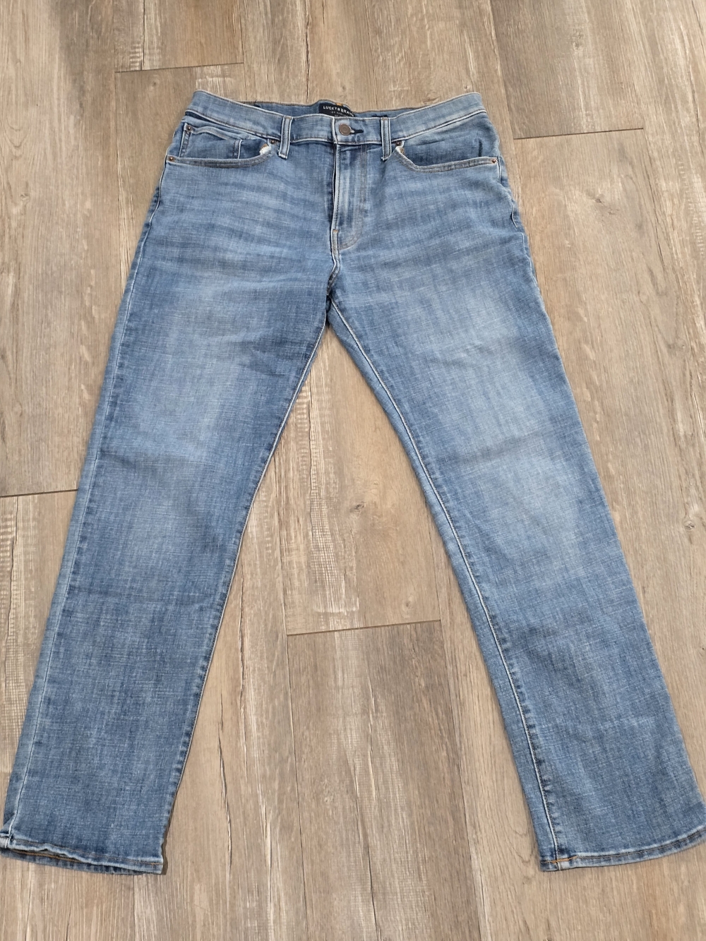 Lucky Brand Men's Straight Jeans - Light Blue Wash